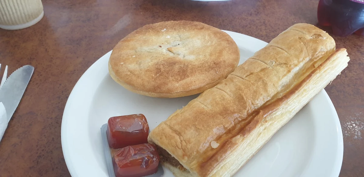 Meat Pie and Large Sausage Roll
