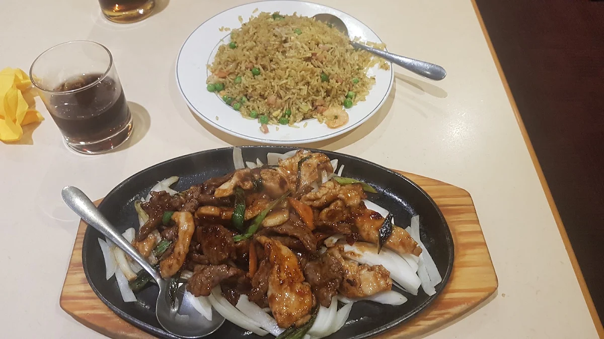Mongolian Combination and Curry Fried Rice