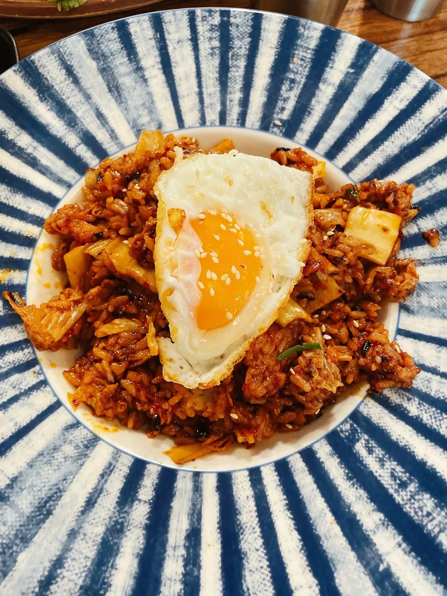 Kimchi Fried Rice with Pork