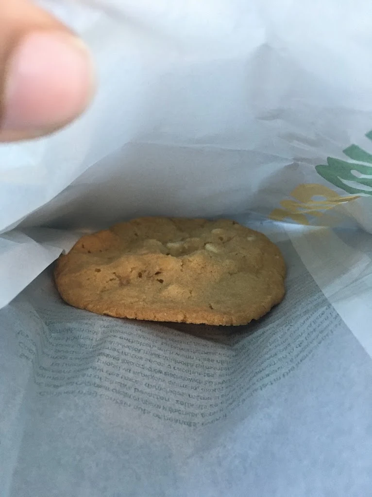 Raspberry and Macadamia Cookie, Subway