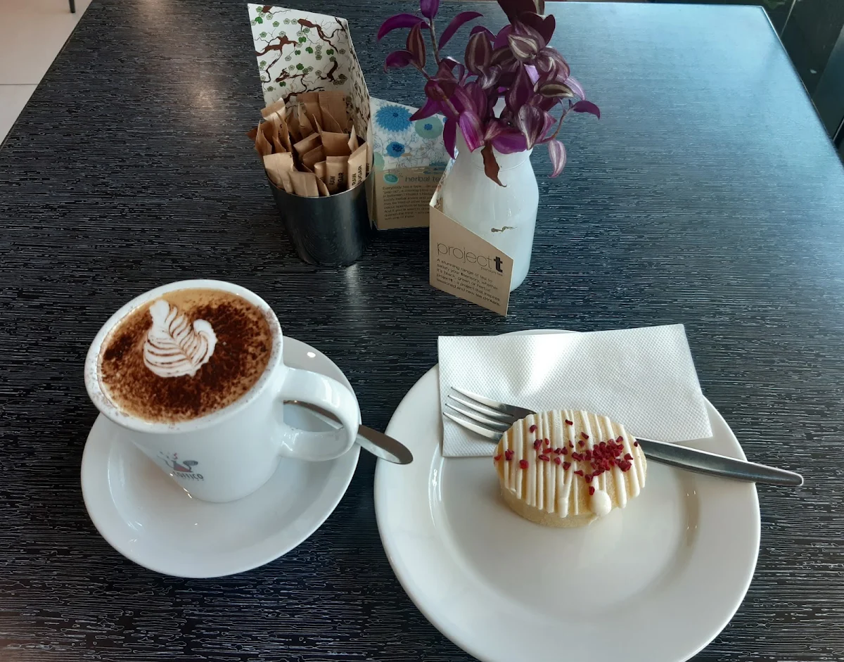 White Chocolate Friand Cappuccino