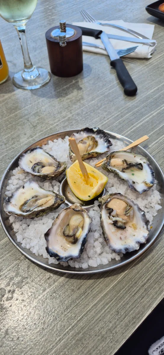 Natural Oysters on the Half Shell