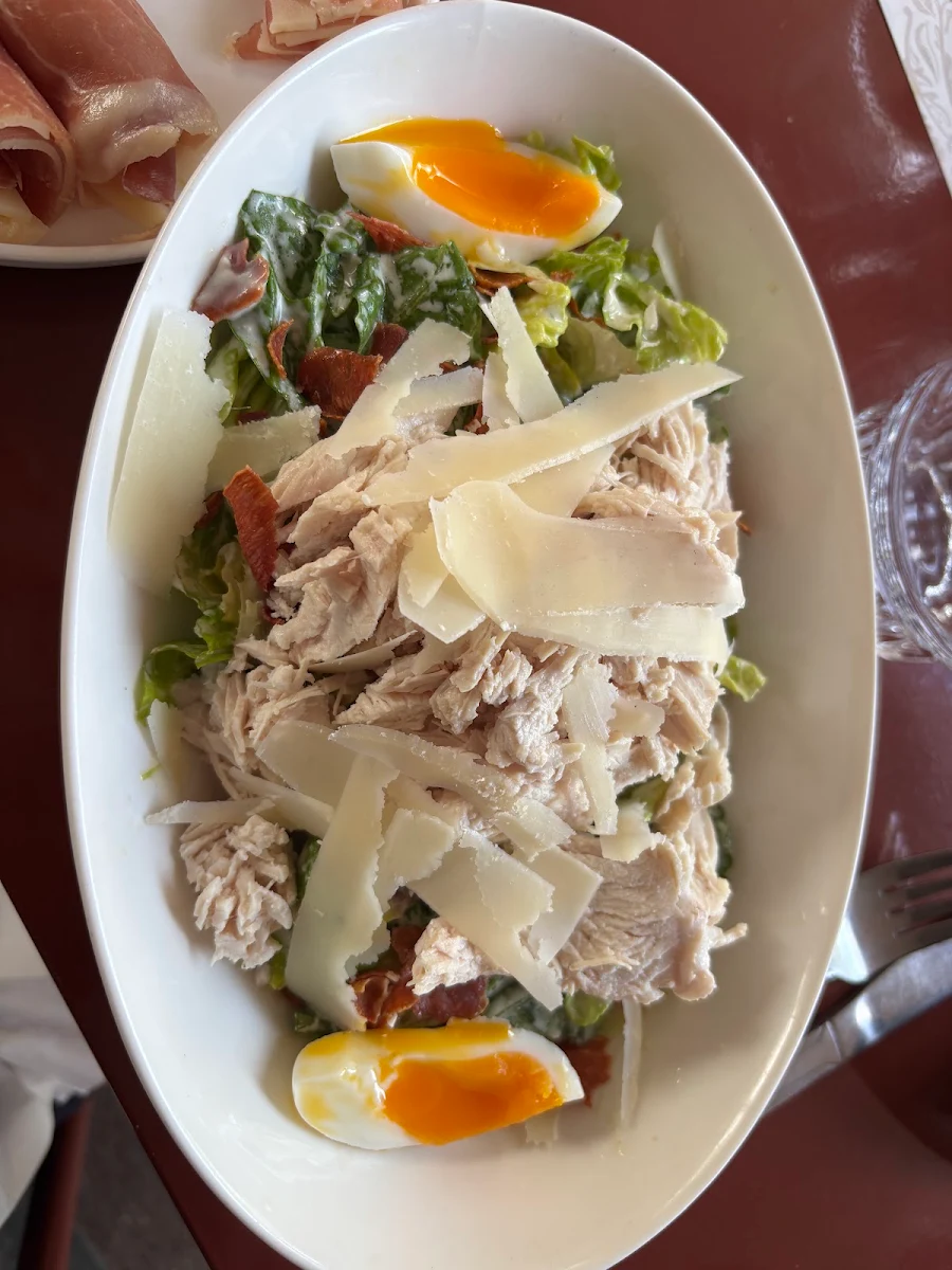 Caesar Salad with Added Chicken