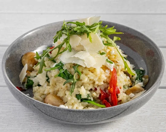 Mushroom Spinach & Feta Risotto