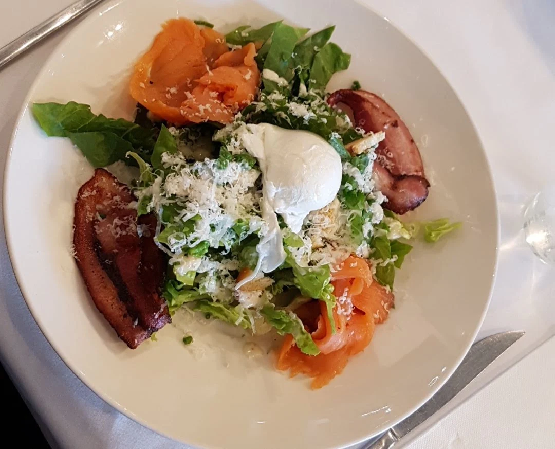 Caesar Salad with Smoked Salmon