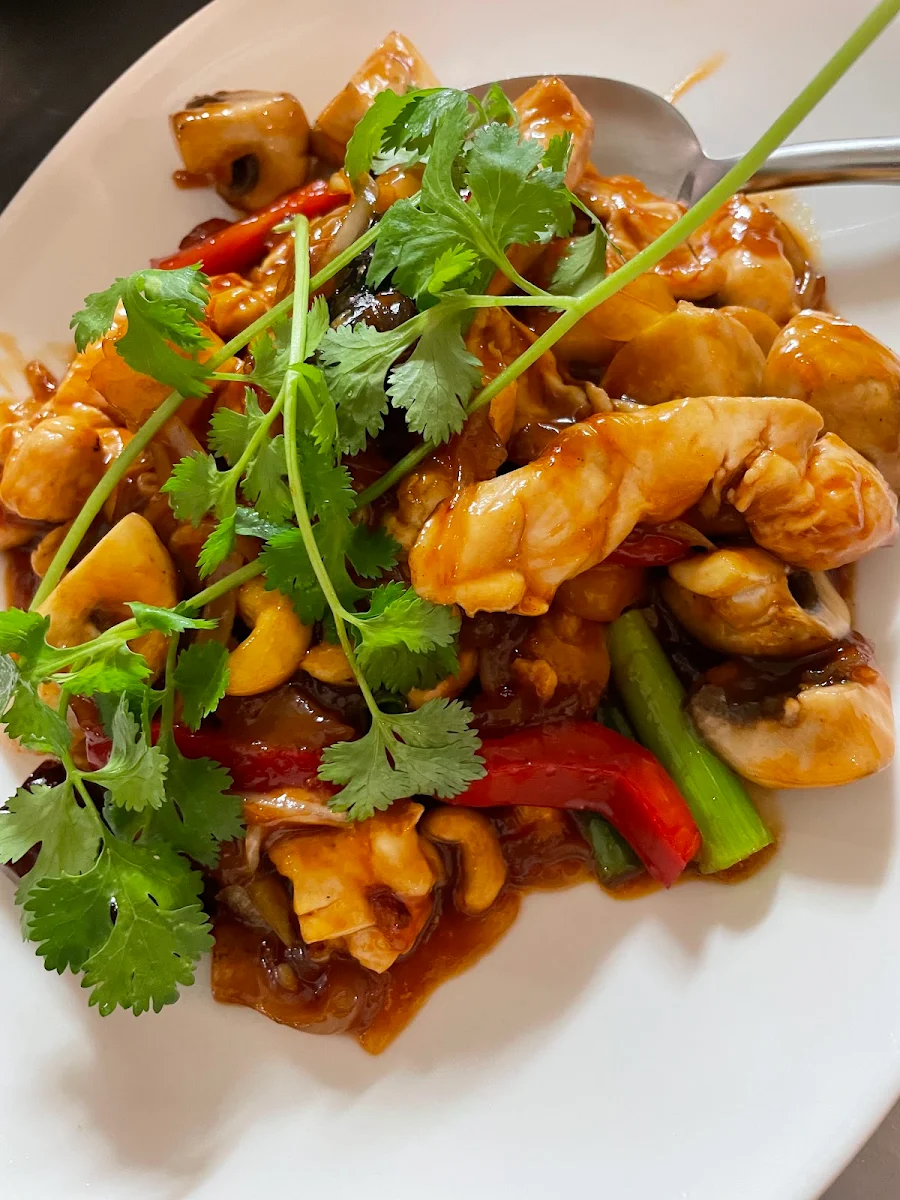 Chicken with Cashew Nuts, Aharn Thai Restaurant- Malvern