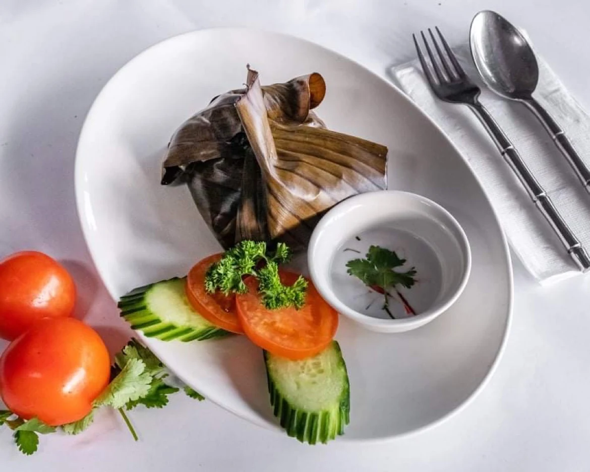 Hor Mok Salmon Fillet, Aharn Thai Restaurant- Malvern