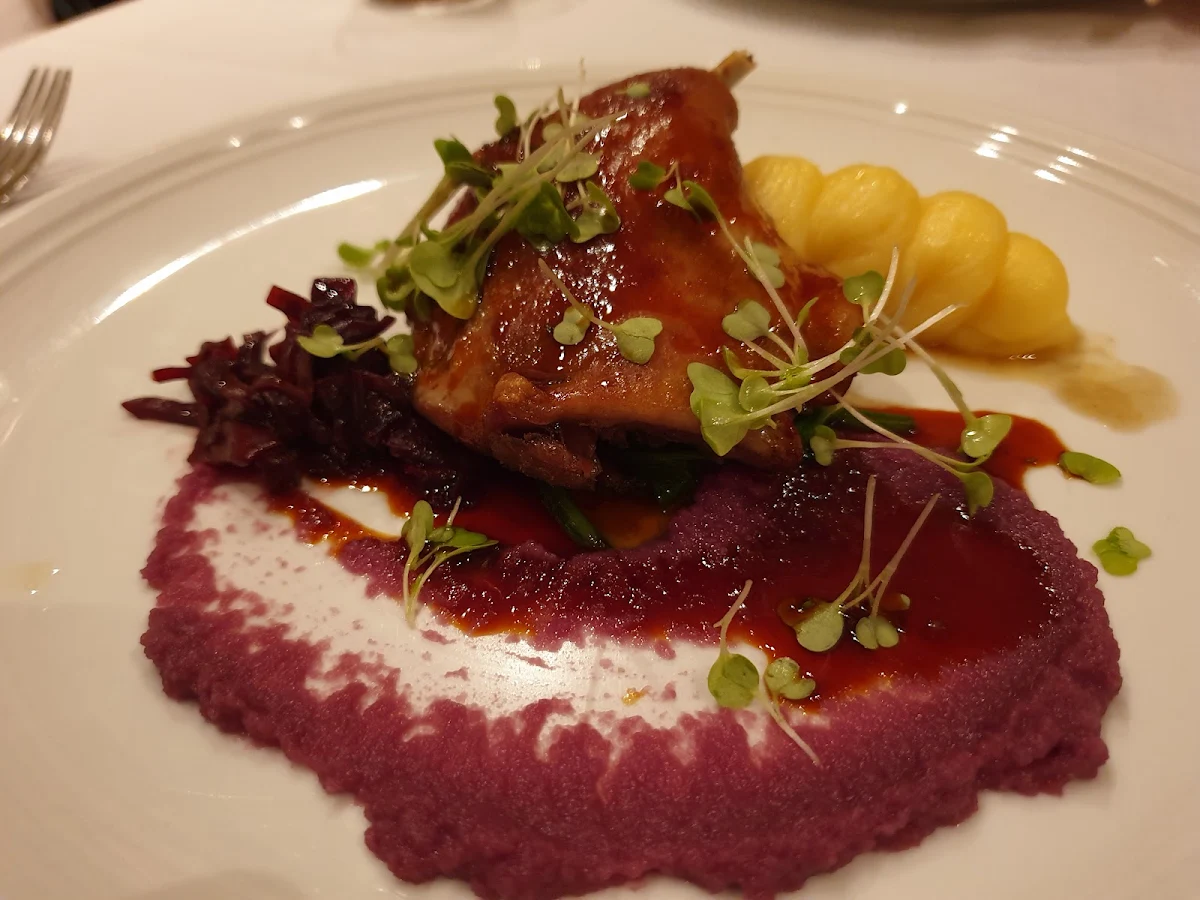 Confit Duck Leg & Seared Breast Porcini Mushroom