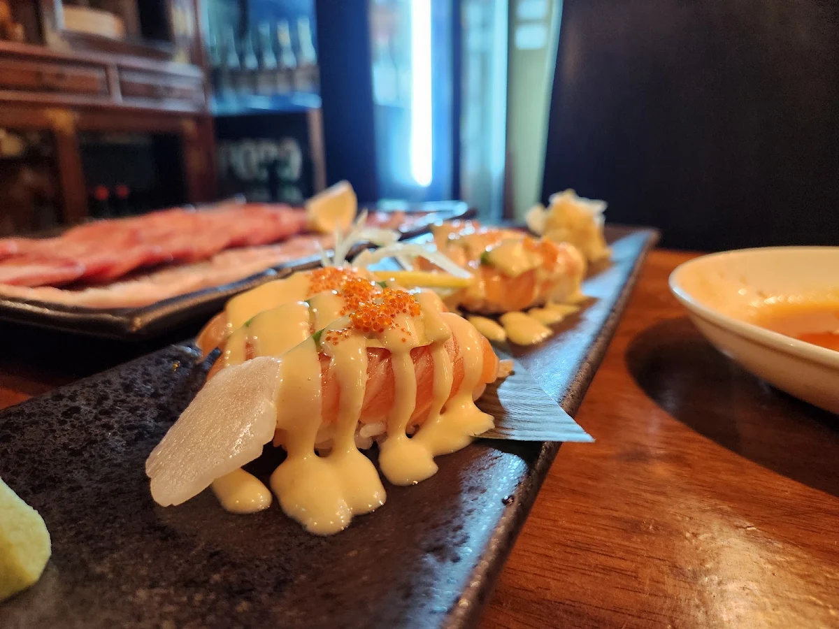 Aburi Salmon Belly Sashimi