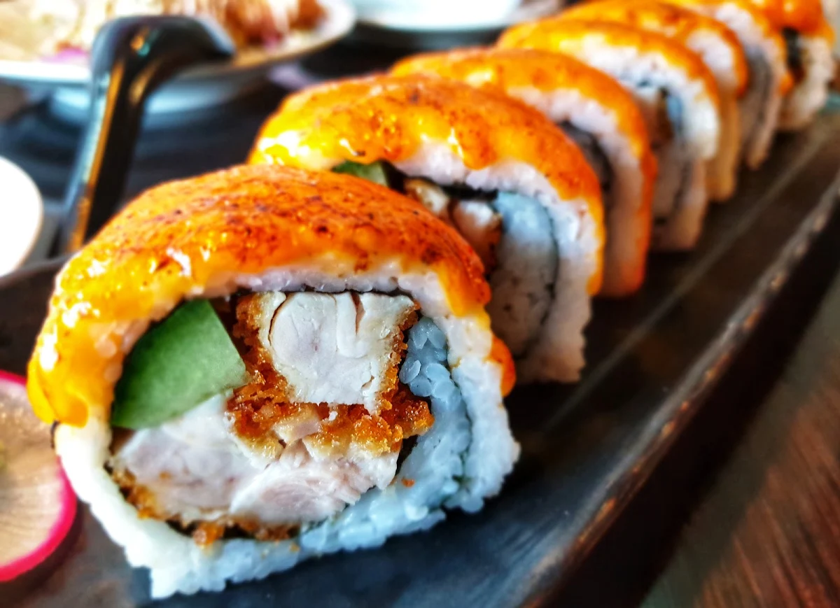BBQ Dragon Eel Roll, KinJo Japanese Restaurant & Sushi Bar
