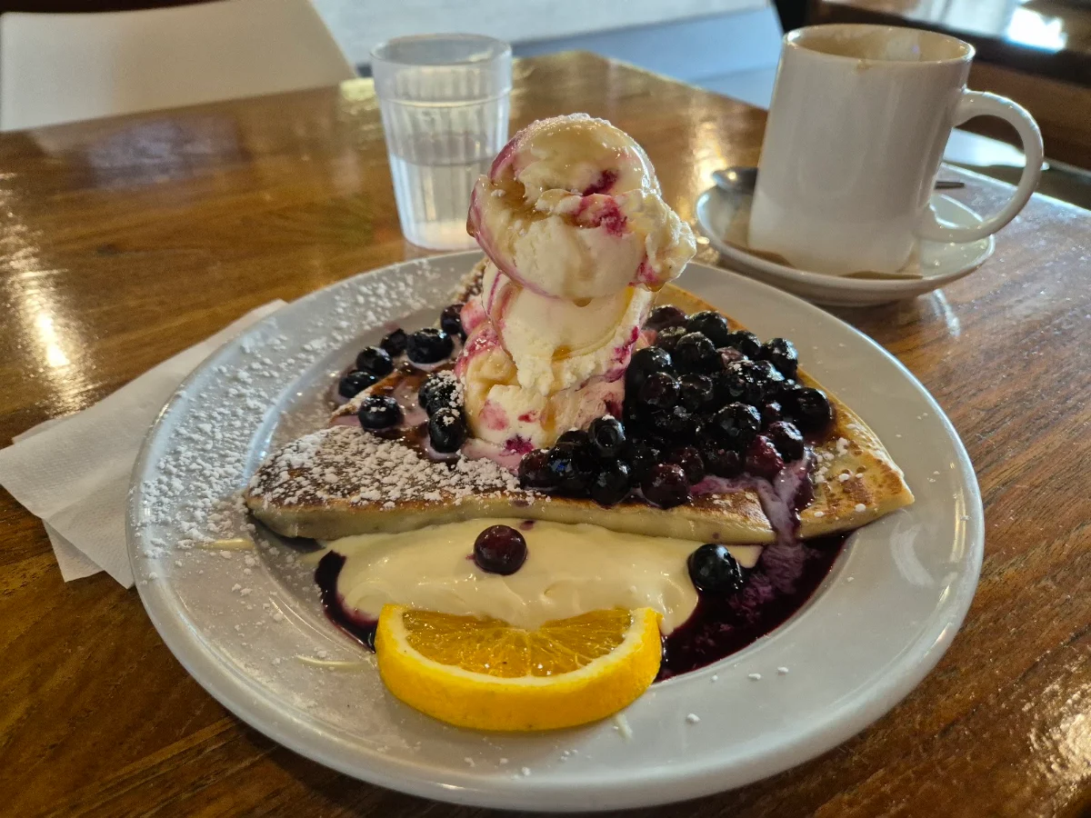 Blueberry Kosciusko, Panache Cafe and Creperie