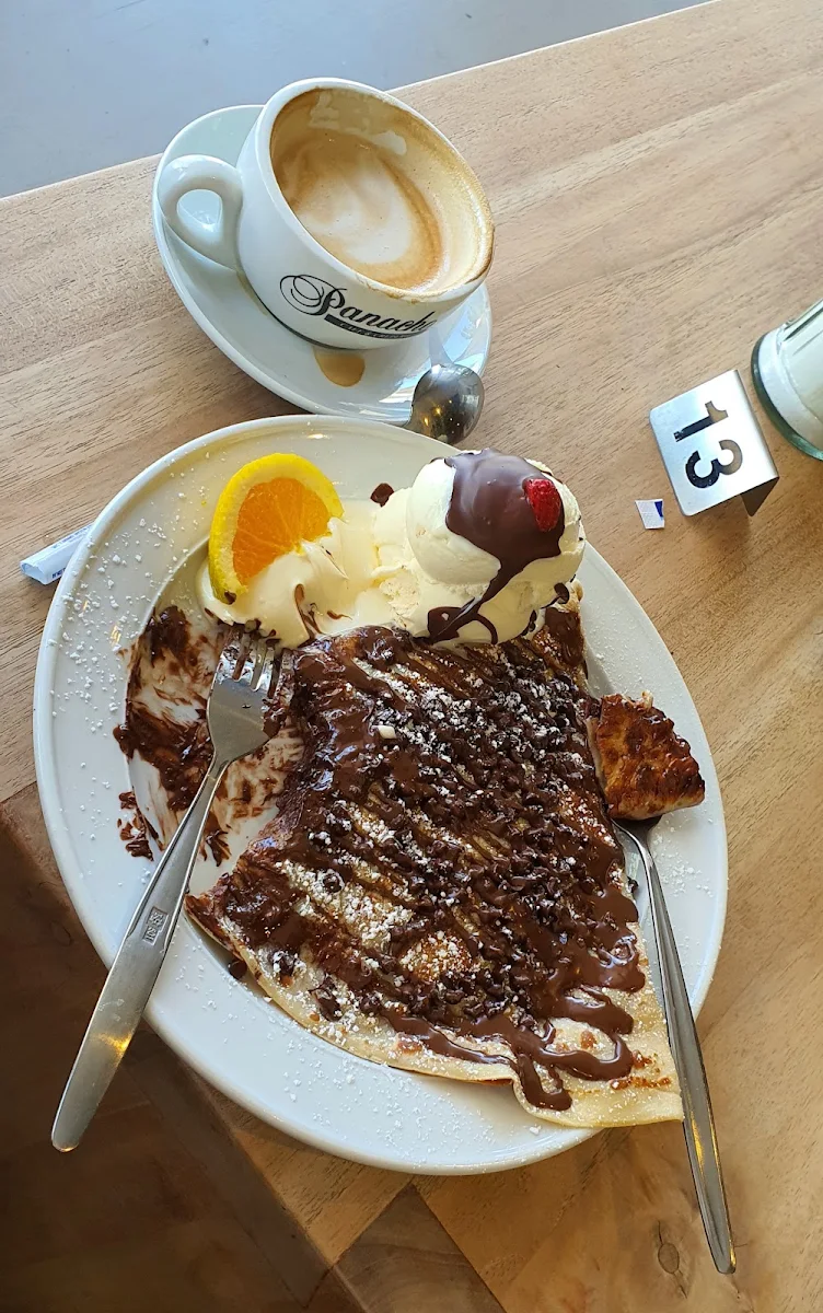 Chocolate Crepes, Panache Cafe and Creperie