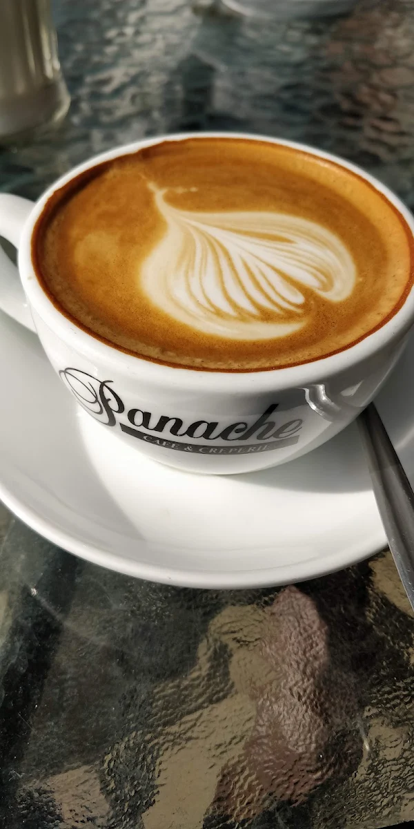 Coffee Flat White, Panache Cafe and Creperie