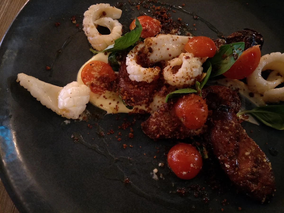 Pickled Octopus and Pork Belly Salad