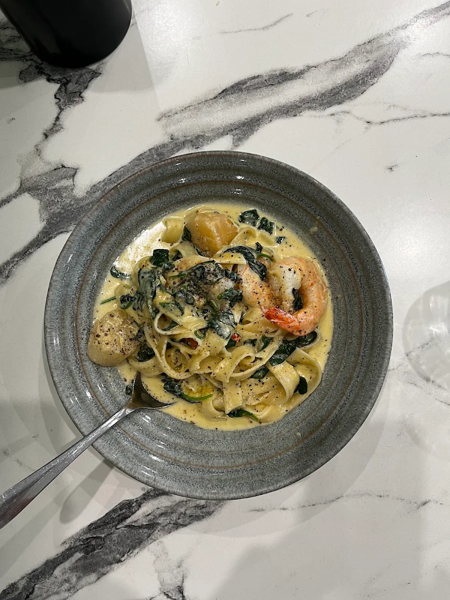 Squid Ink Linguine with Crab