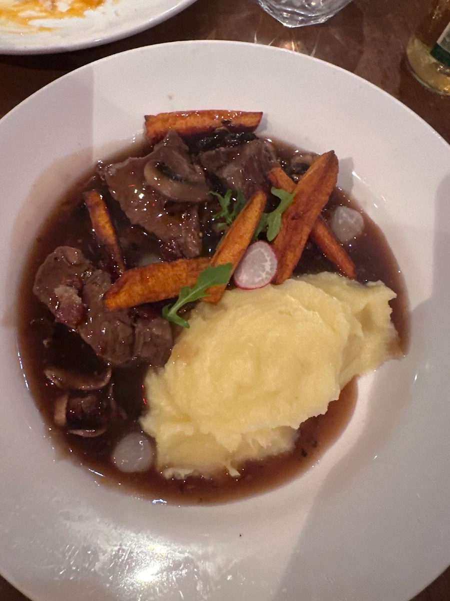 Beef Bourguignon, Beef and Barramundi Restaurant