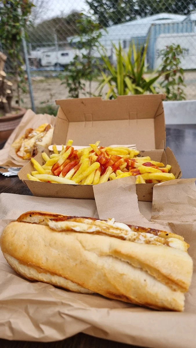 Bacon Egg and Cheese Roll with Hot Chips