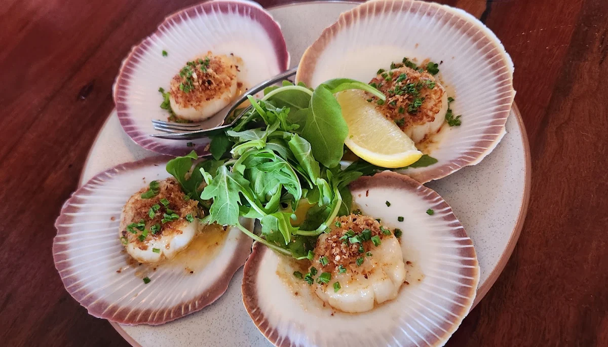 Half Shell Scallops, Brewvino Bar