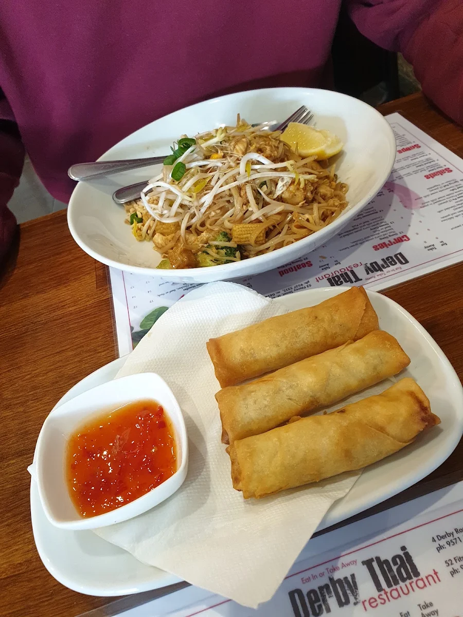Vegetable Spring Rolls, Derby Thai Caulfield