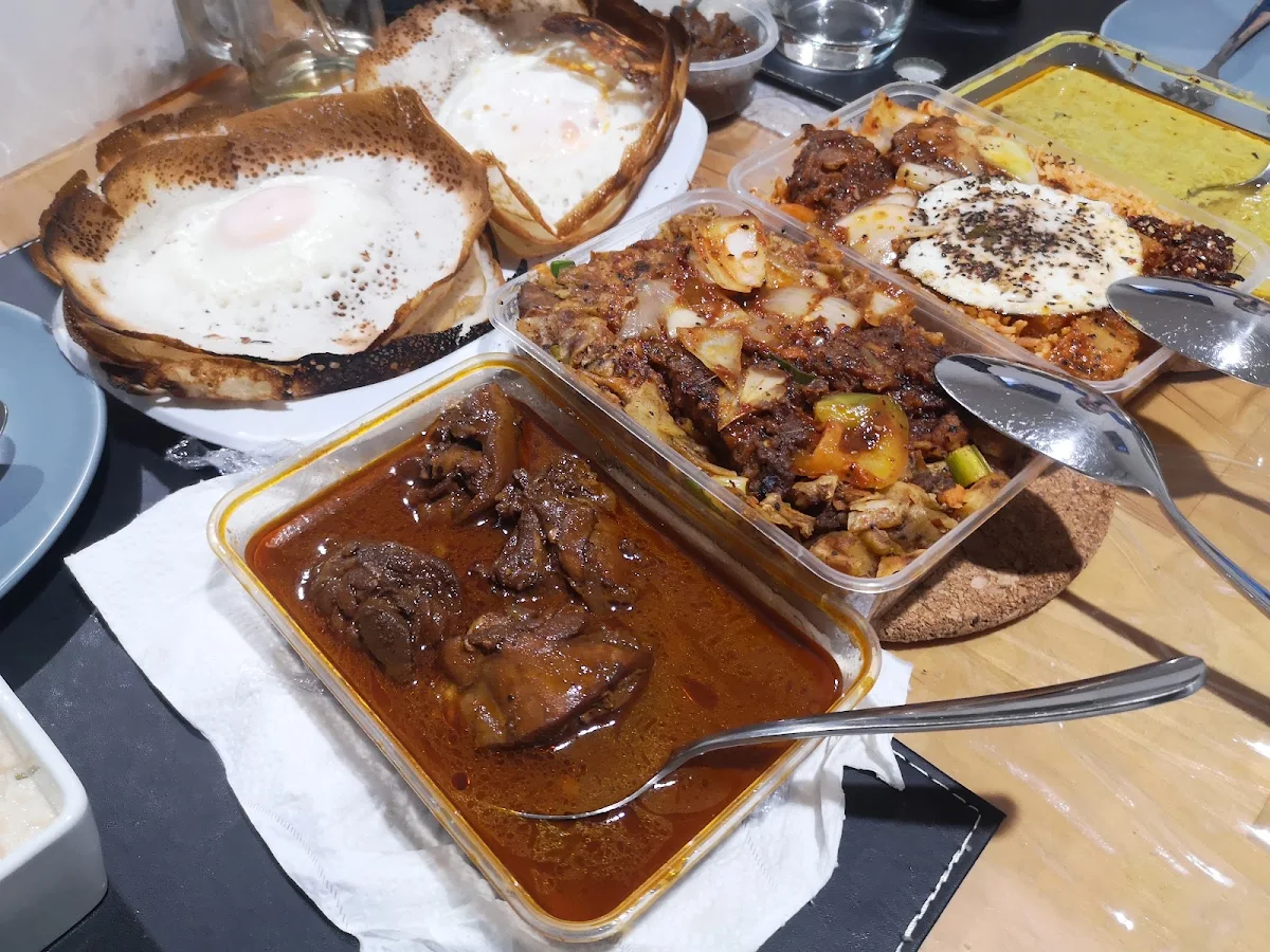 Chicken Curry Chicken Koththu and Nasi Goreng