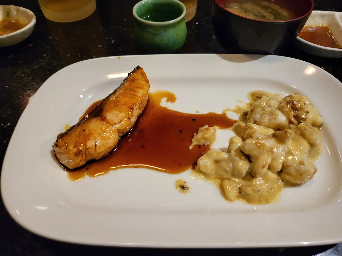 Salmon Teriyaki and Morten Bay Bugs
