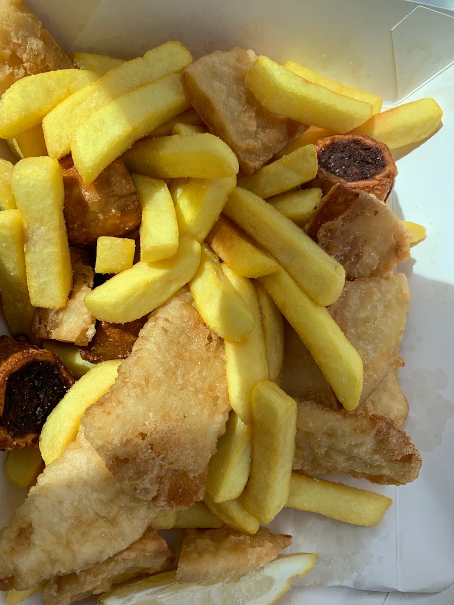 Large Chips, Auburn Catch Fish & Chips