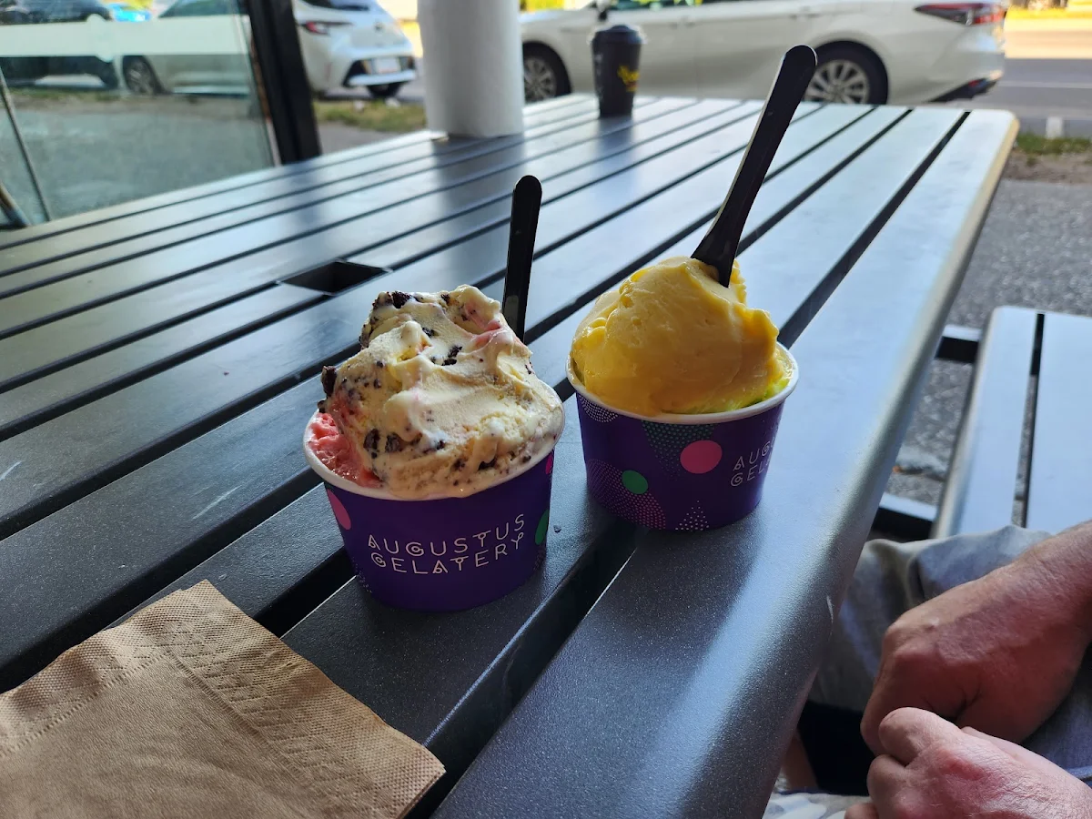 2 Scoops Cookies & Cream & Strawberry Sorbet