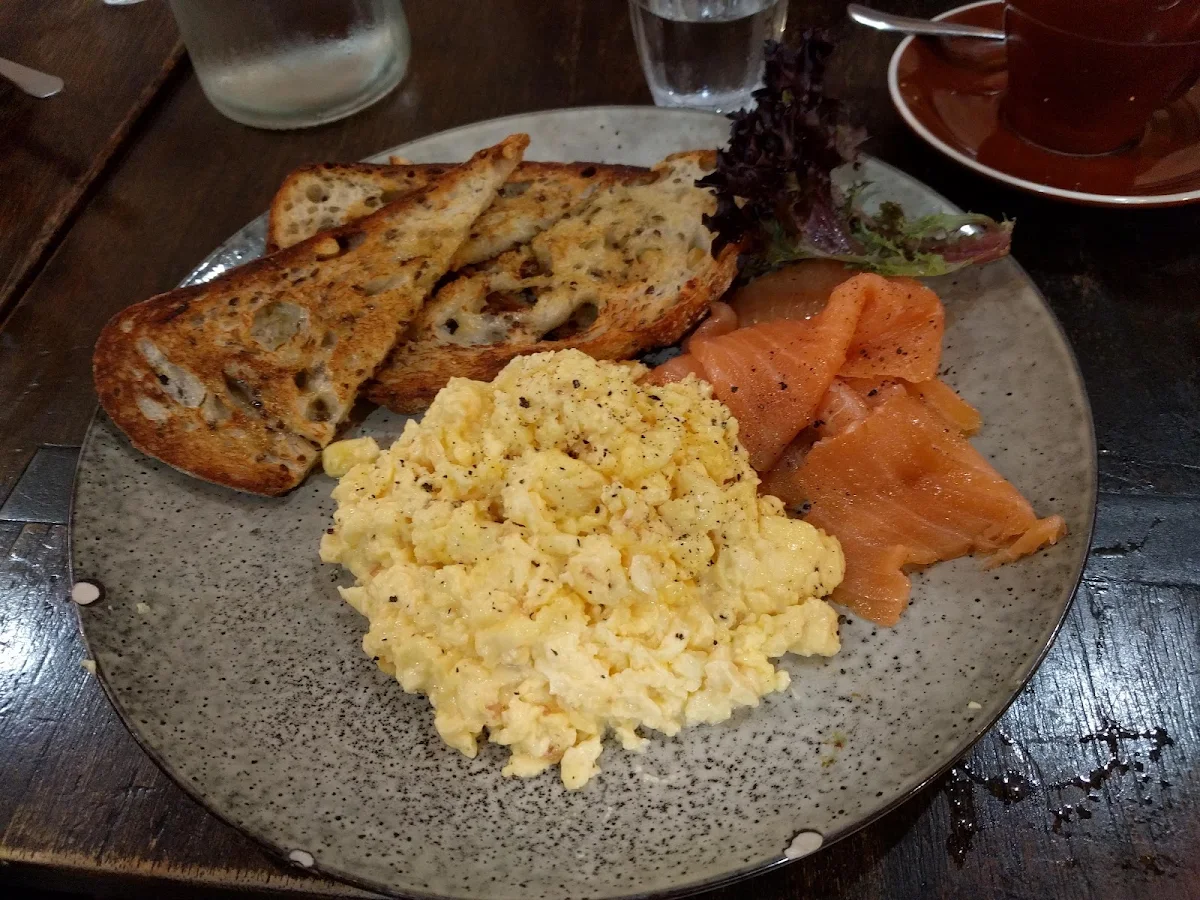 Scrambled Eggs with Smoked Salmon