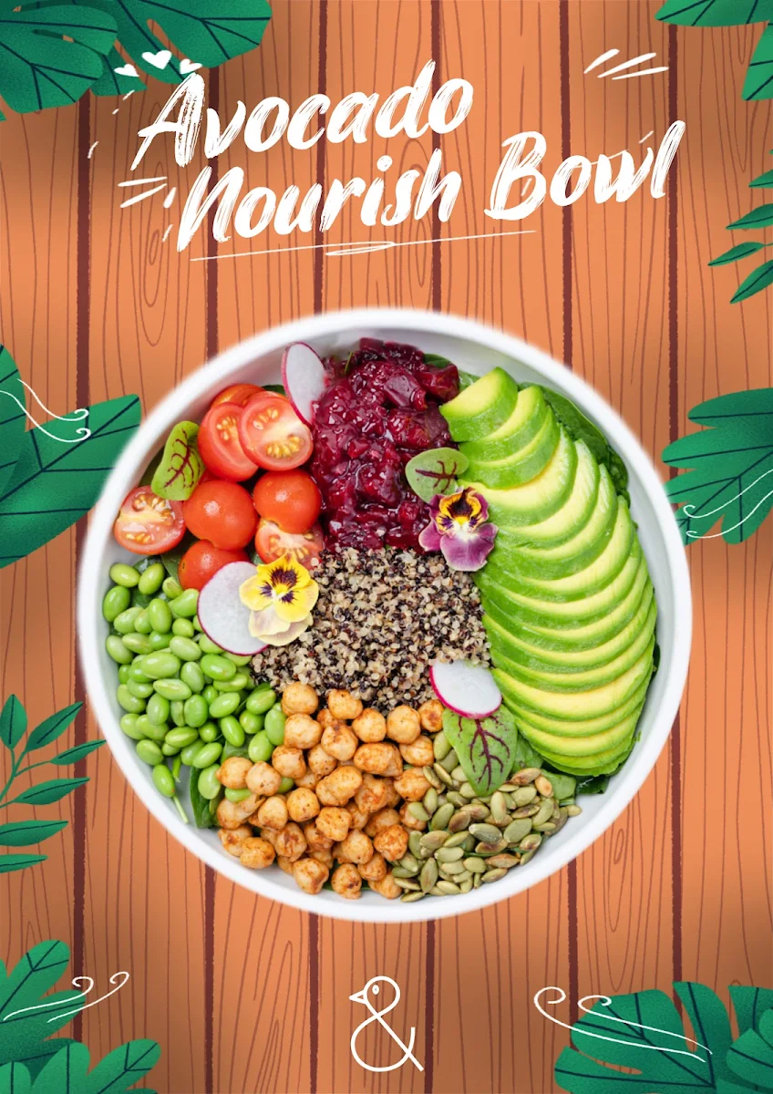 Sliced Avocado Nourish Bowl V