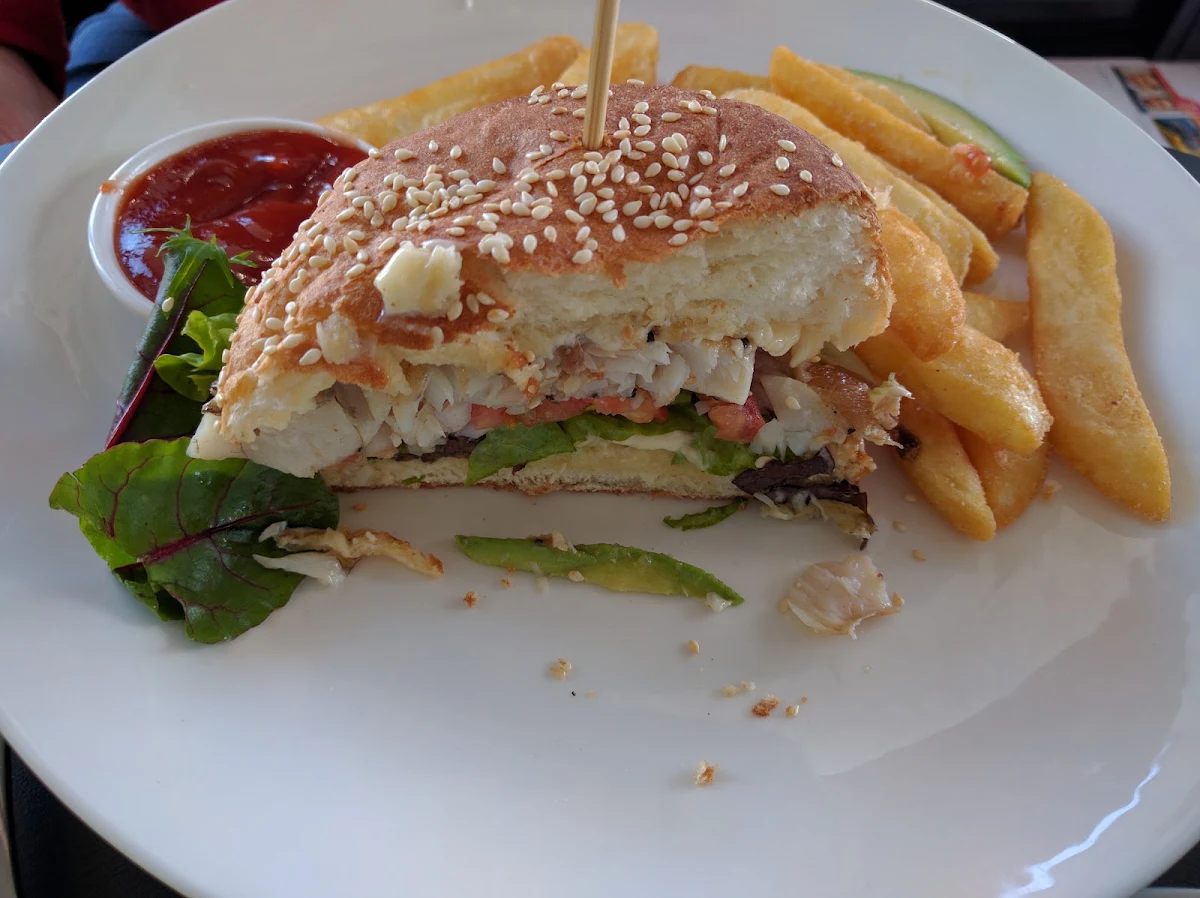 Grilled Barramundi Burger