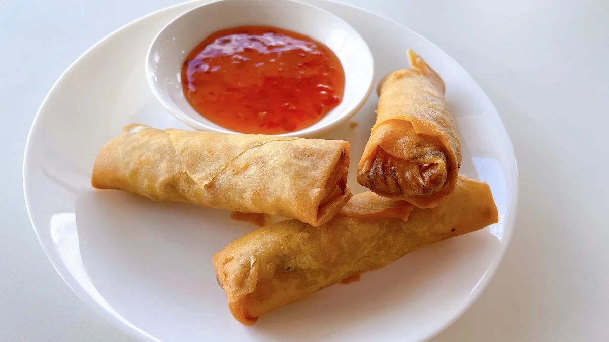 Chicken Spring Roll, Lemongrass Vietnamese Restaurant Seaton