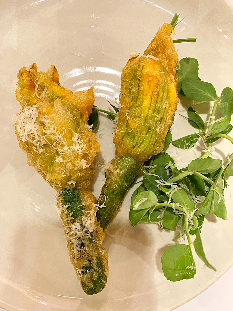 Goats Cheese & Zucchini Flowers