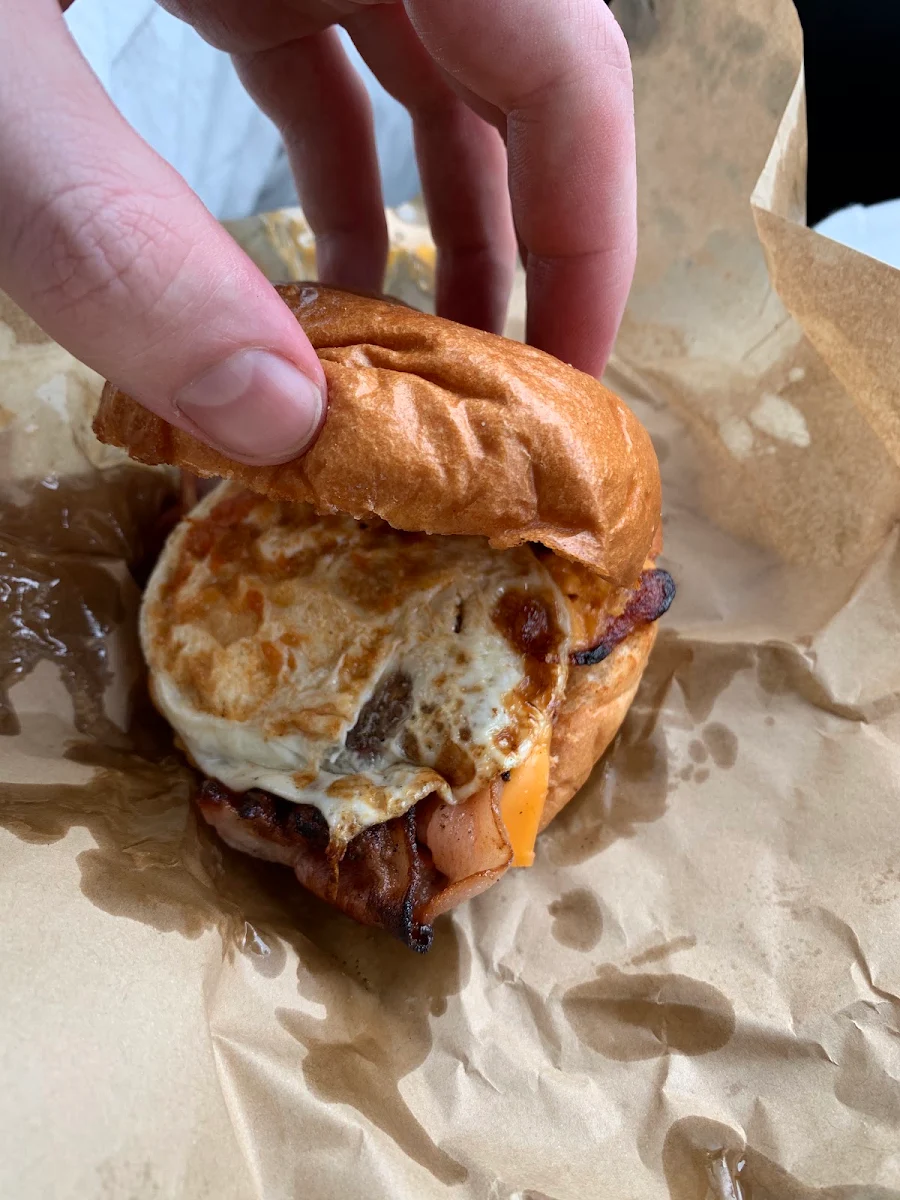 Bacon & Egg Brioche, Frankies Warragul