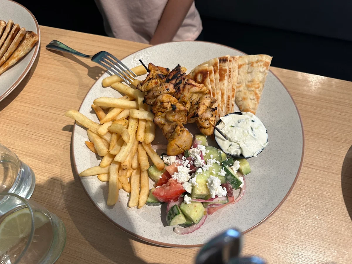 Open Chicken Souvlaki