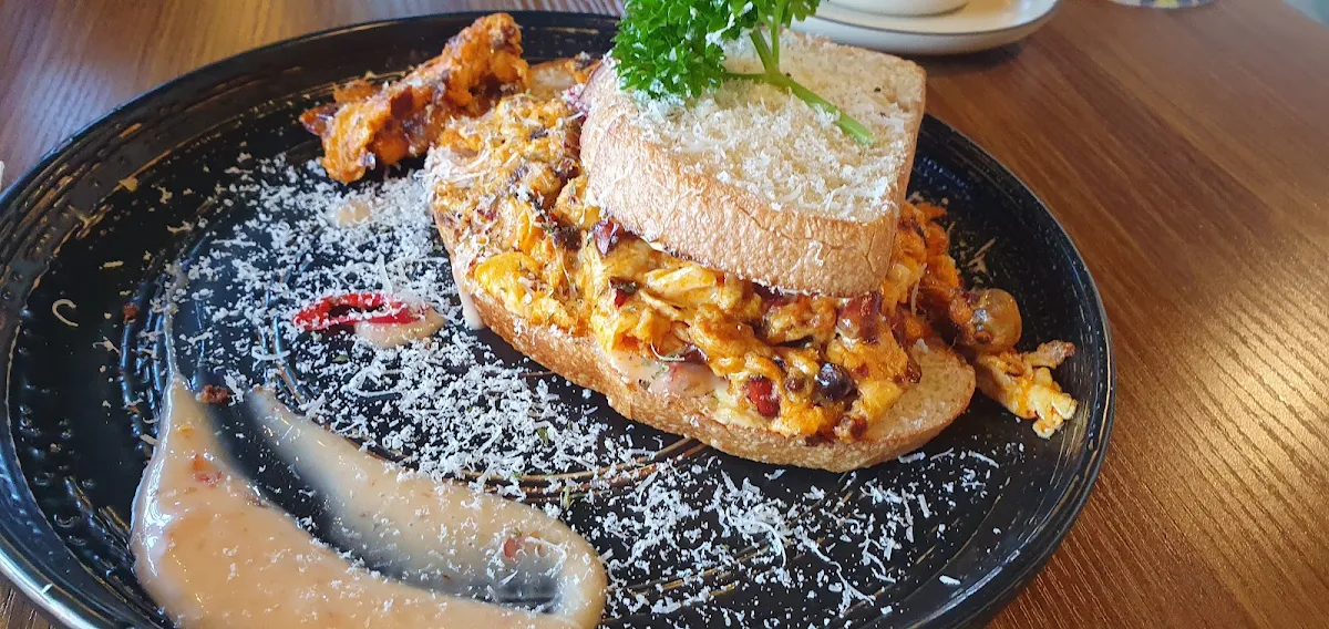 Chilli Scrambled Eggs on Sourdough