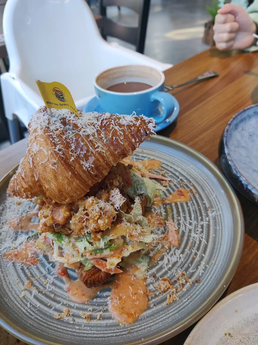 Gangnam Style Crispy Chicken Burger