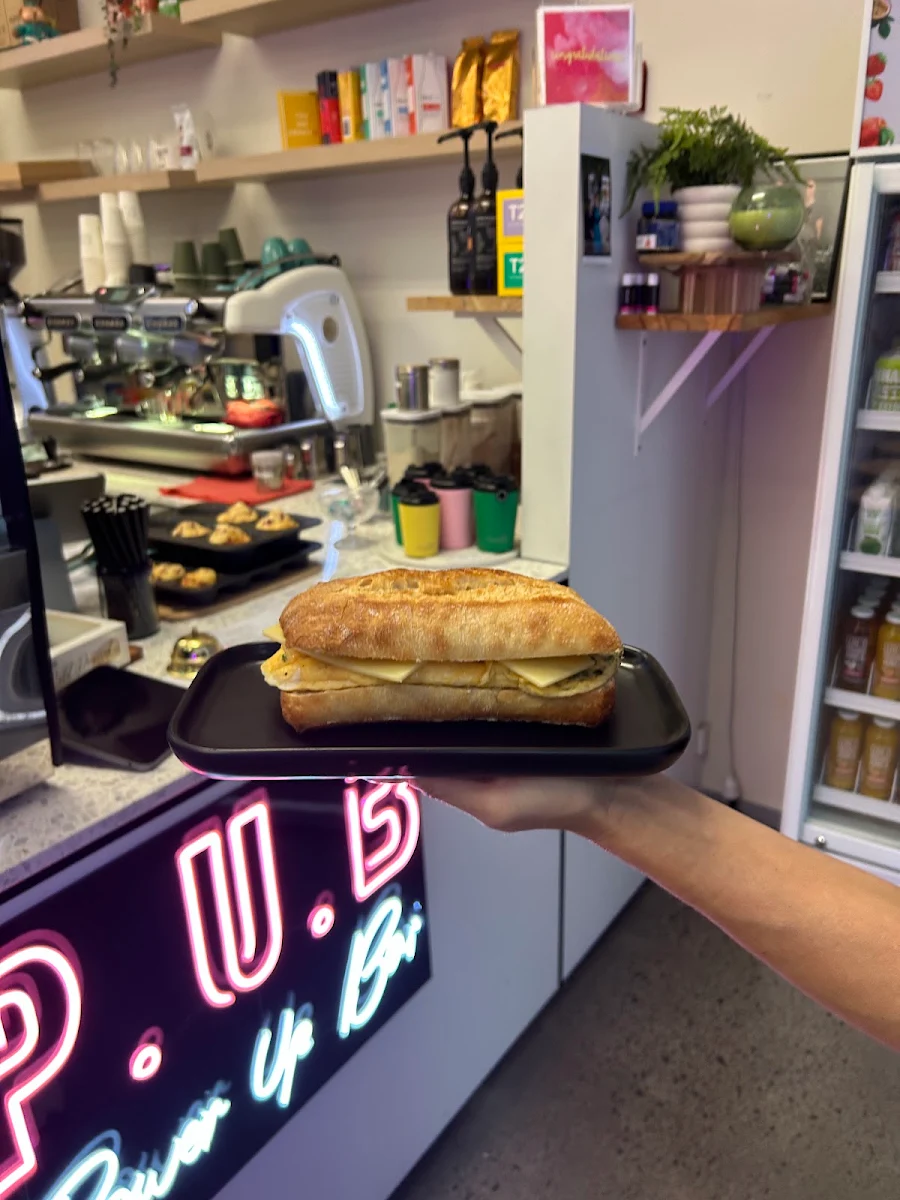Scrambled Eggs and Cheese Panini