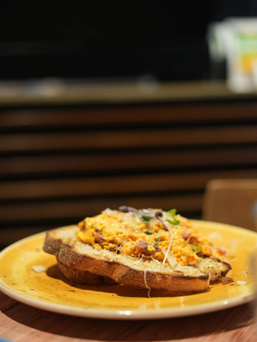 Red Chilli Scrambled Eggs, Brick Lane Melbourne