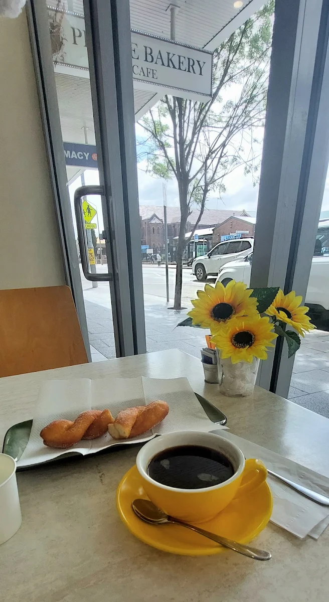 Coffee and Red Bean Doughnut