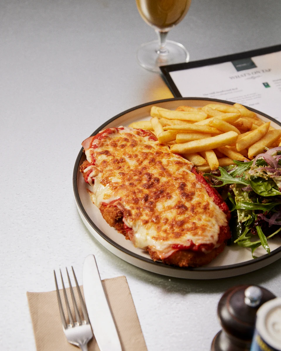Parmesan Crumbed Chicken Schnitzel W