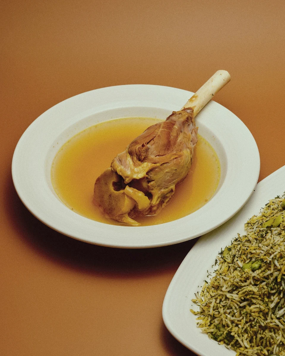 Baghali Polo with Lamb Shank