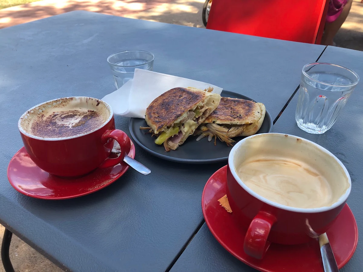 Cuban Slow Cooked Pork Focaccia and Coffee