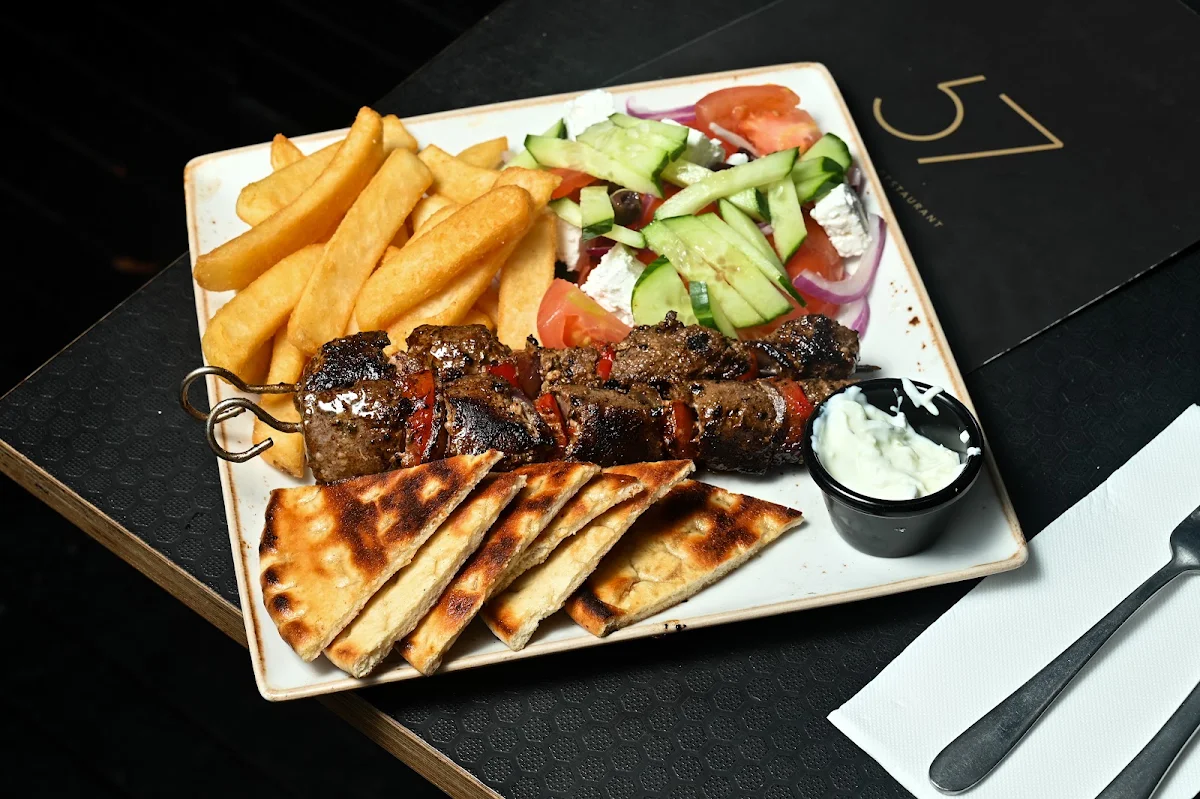 Open Lamb Souvlaki
