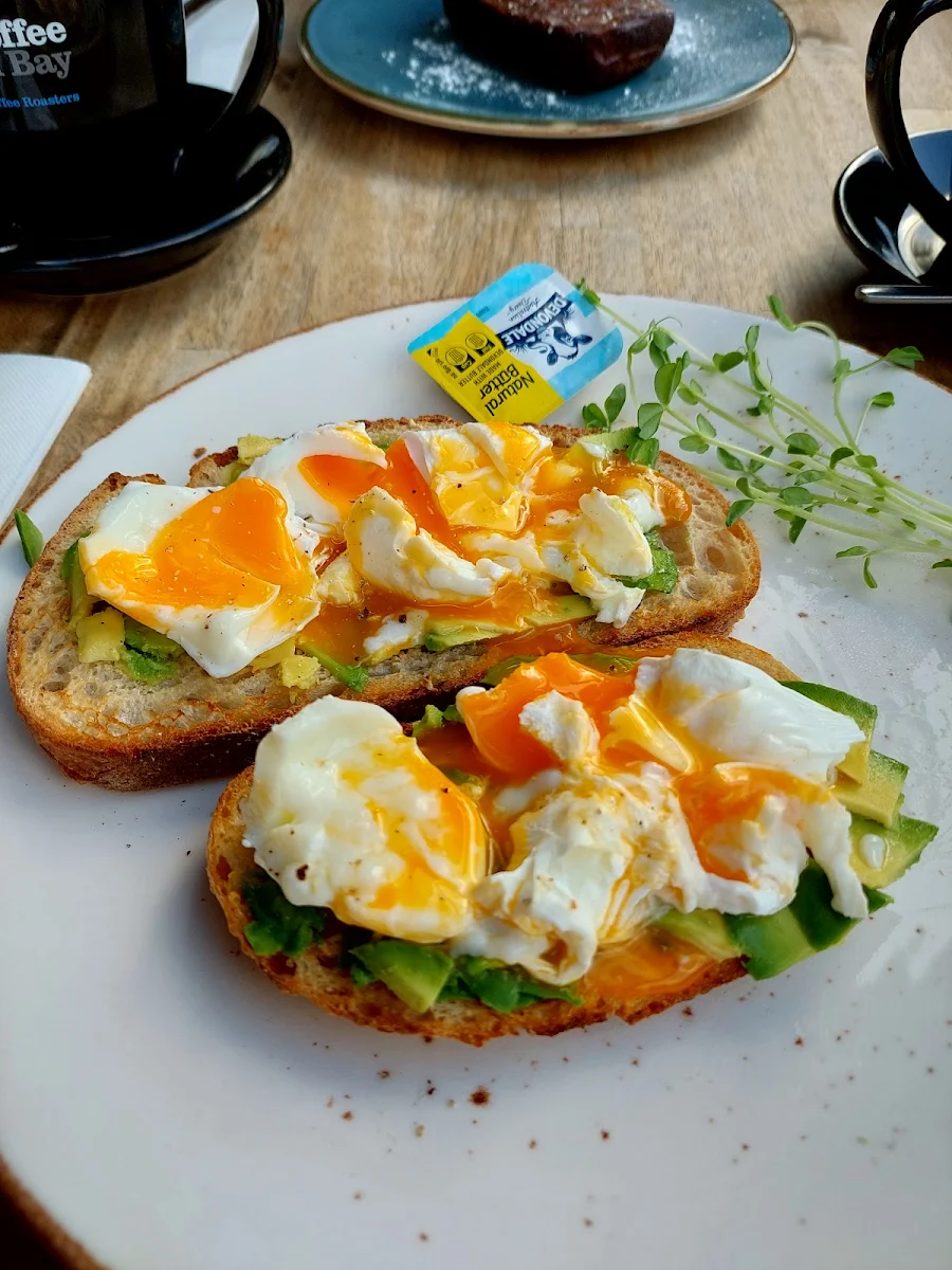 Poached Eggs on Sourdough with Avocado