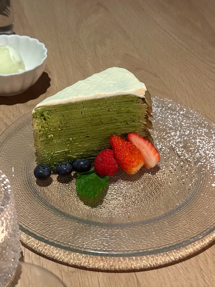 Matcha Mille Crepe Cake