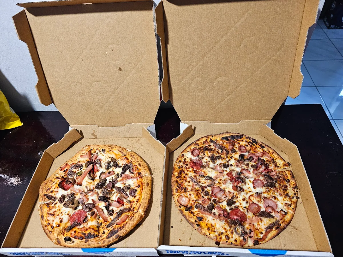 Capricosa & Meat Lovers, Domino's Pizza Rochedale (QLD)