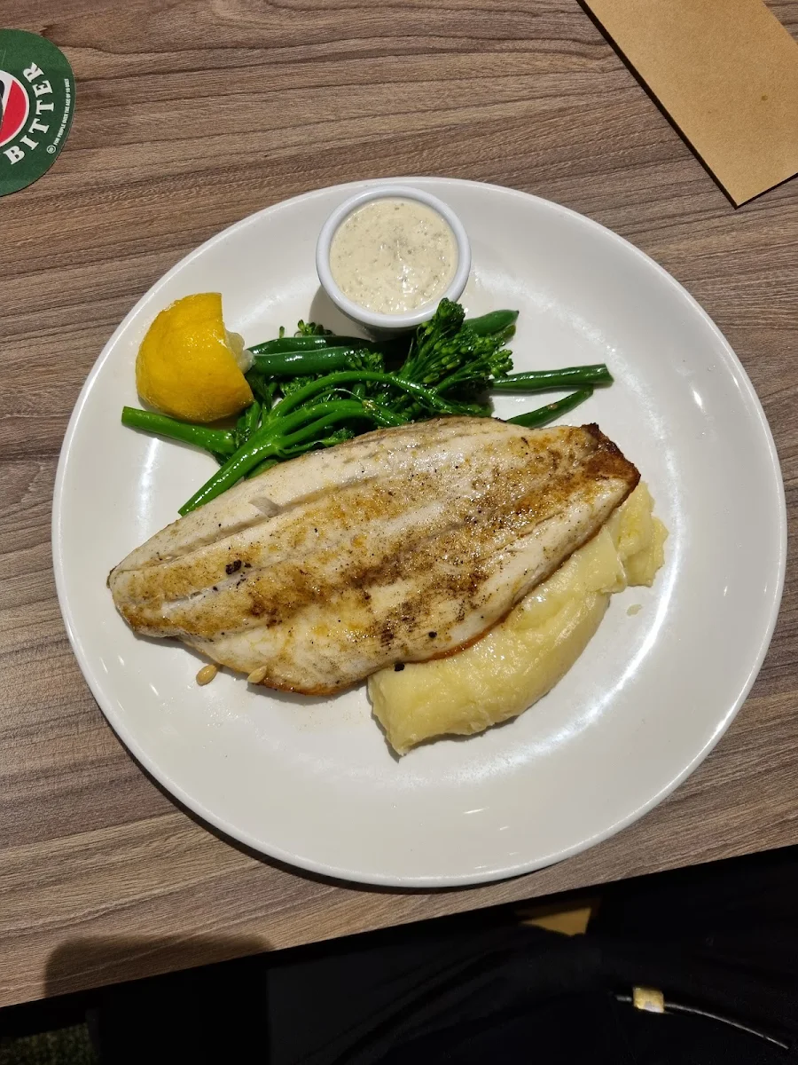Grilled Barramundi with Broccolini & Mashed Potatoes