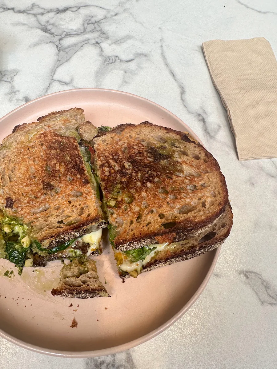 Grilled Pasto Double Cheese Sandwich