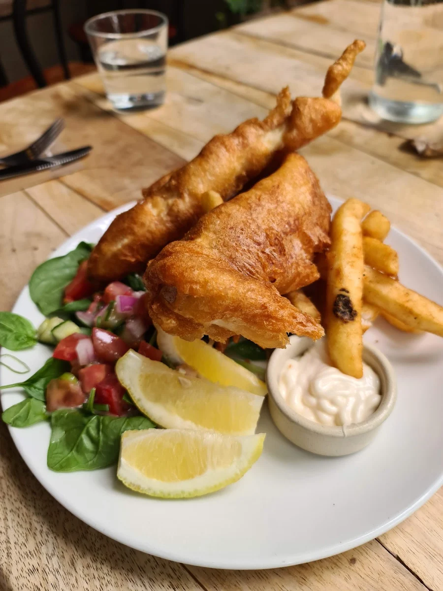 Fish and Chips and Salad
