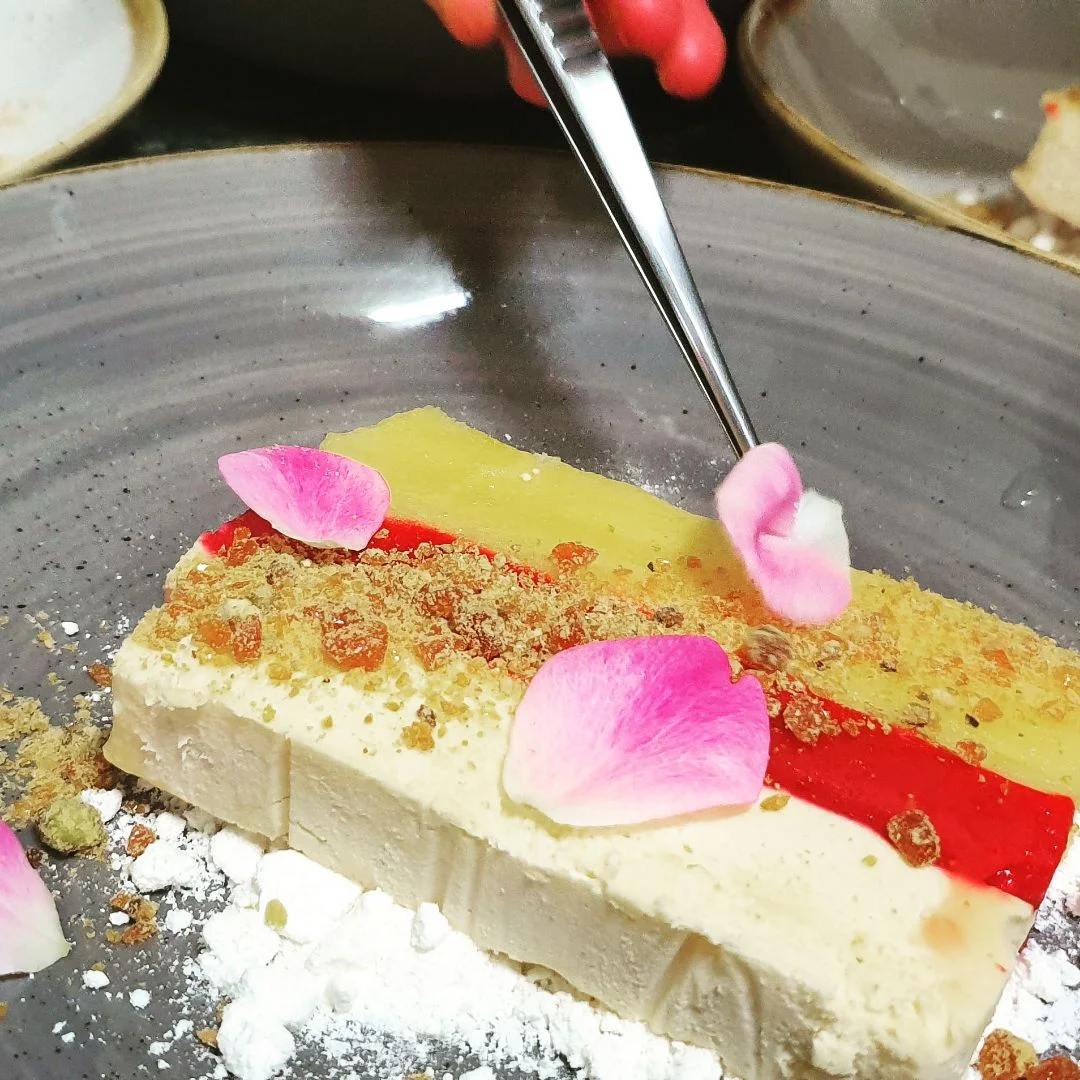 Passion Fruit Semifreddo Lemon Curd